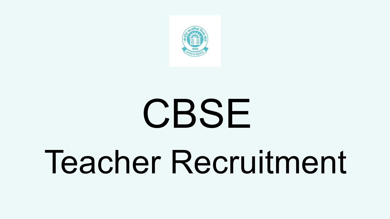 Cbse Ctet Notice Apply Online For Central Teacher Eligibility Test