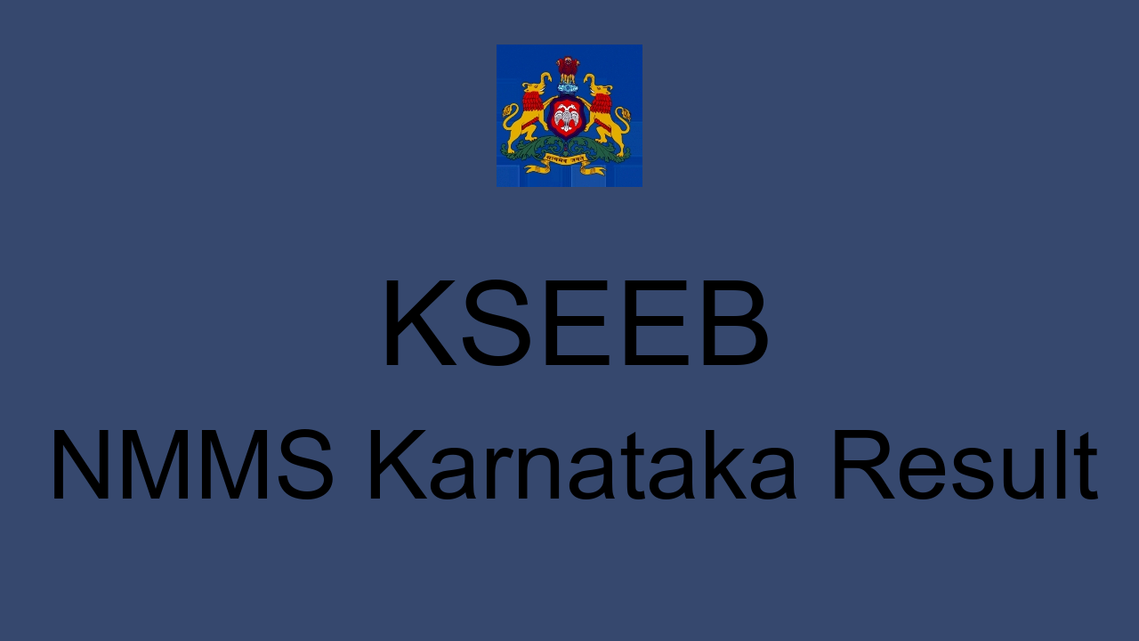 NMMS Karnataka Result 2022 Cut Off Marks Merit List