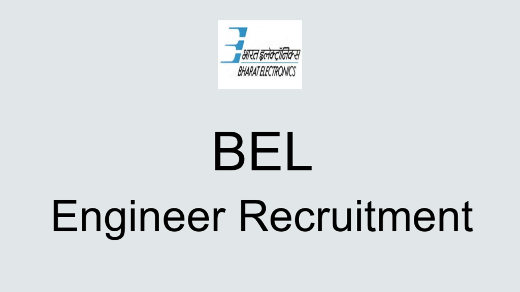 Bel Engineer Recruitment