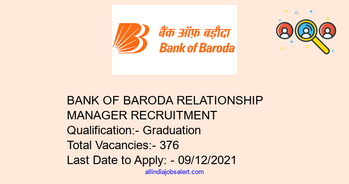 Bank Of Baroda Relationship Manager Recruitment