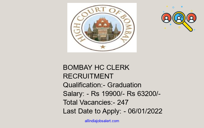 Bombay Hc Clerk Recruitment