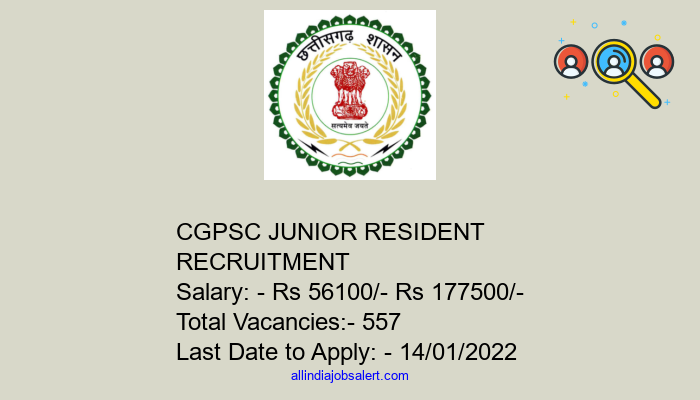 Cgpsc Junior Resident Recruitment