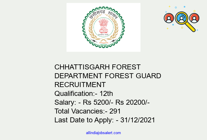 Chhattisgarh Forest Department Forest Guard Recruitment