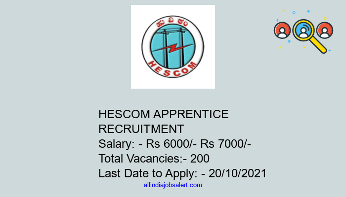 Hescom Apprentice Recruitment