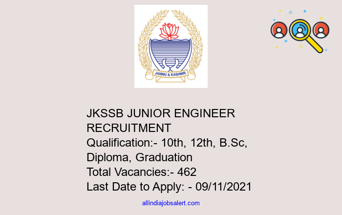 Jkssb Junior Engineer Recruitment