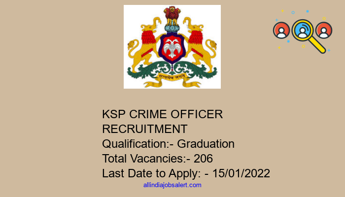 Ksp Crime Officer Recruitment