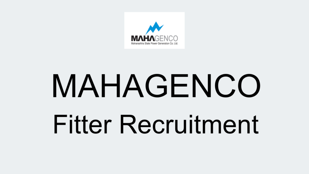 Mahagenco Fitter Recruitment