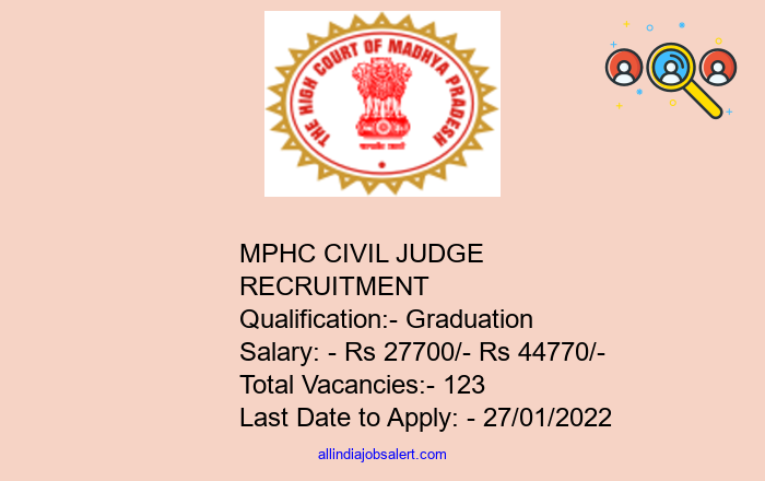 Mphc Civil Judge Recruitment