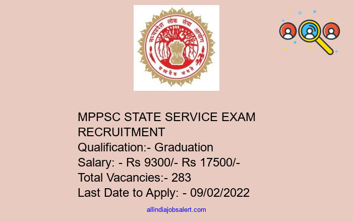 Mppsc State Service Exam Recruitment