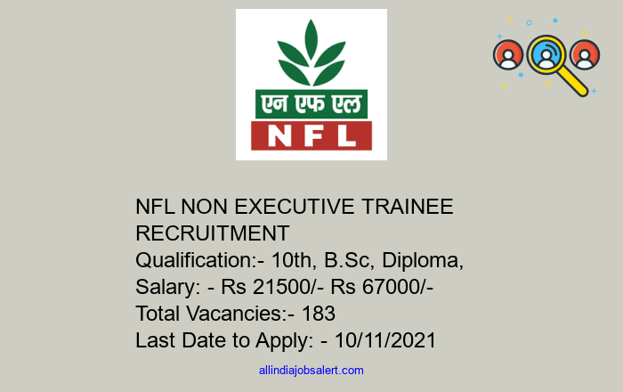 Nfl Non Executive Trainee Recruitment