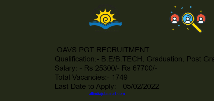 Oavs Pgt Recruitment