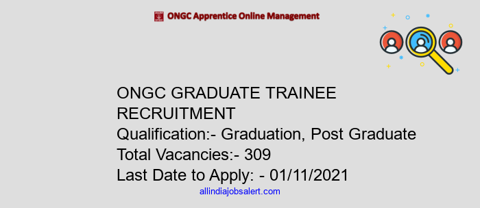 Ongc Graduate Trainee Recruitment