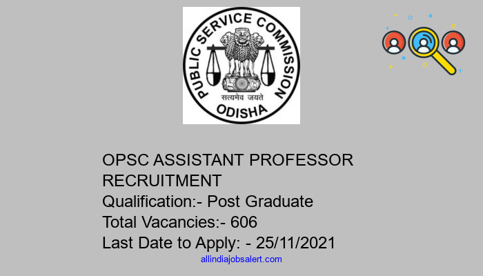 Opsc Assistant Professor Recruitment