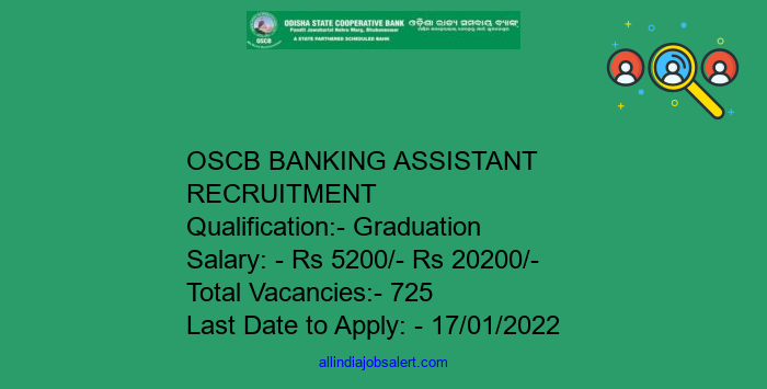 Oscb Banking Assistant Recruitment