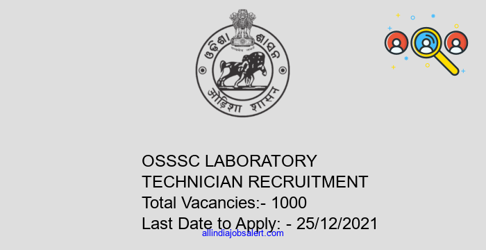 Osssc Laboratory Technician Recruitment