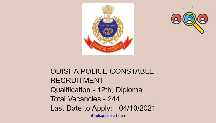 Odisha Police Constable Recruitment