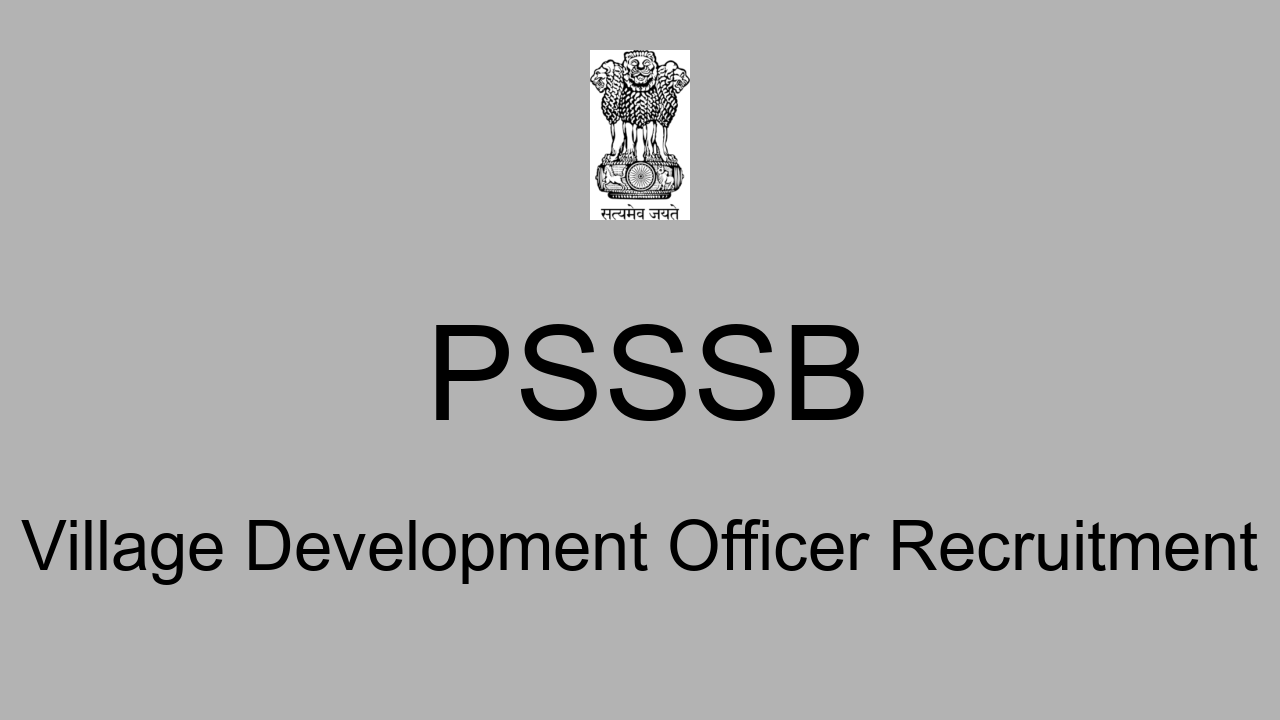 psssb-village-development-organiser-recruitment-2022-apply-online