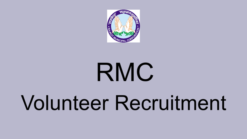 Rmc Volunteer Recruitment