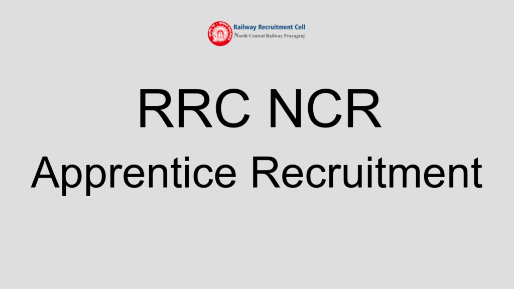 Rrc Ncr Apprentice Recruitment