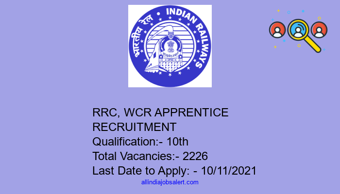 Rrc, Wcr Apprentice Recruitment