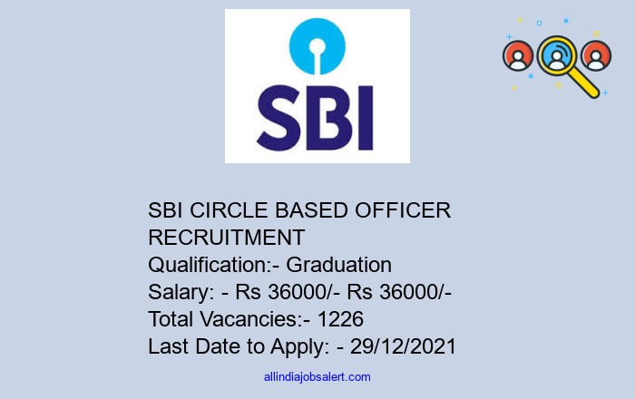 Sbi Circle Based Officer Recruitment