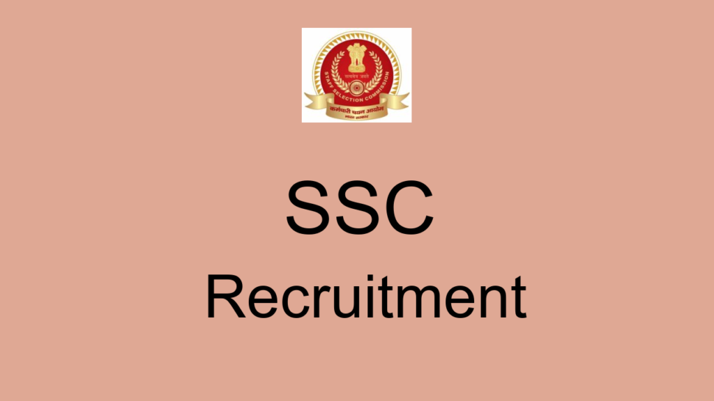 Ssc Recruitment