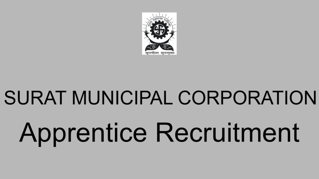 Surat Municipal Corporation Apprentice Recruitment