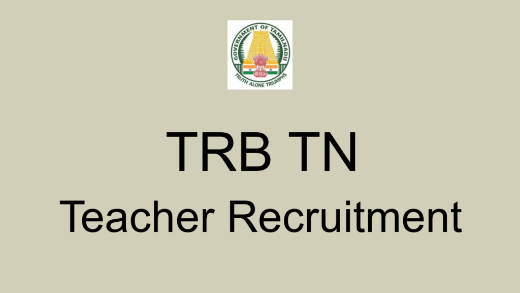 Trb Tn Teacher Recruitment