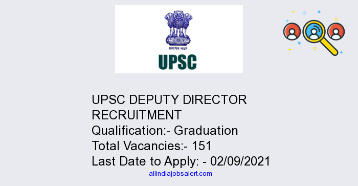 Upsc Deputy Director Recruitment