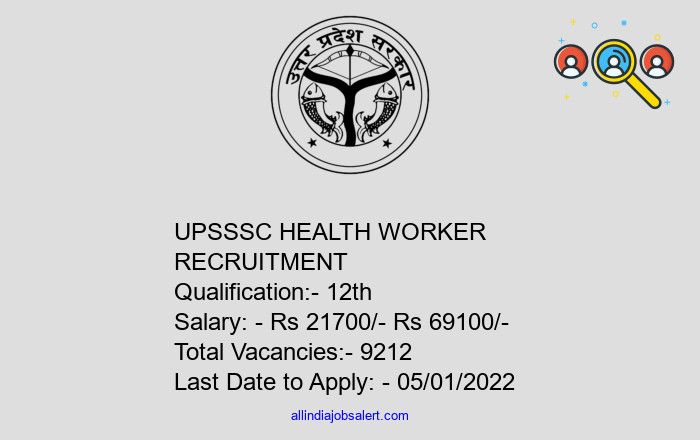 Upsssc Health Worker Recruitment