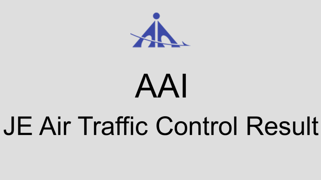 Aai Je Air Traffic Control Result
