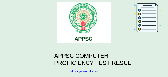 Appsc Computer Proficiency Test Result
