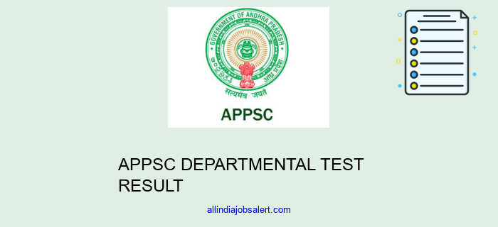 Appsc Departmental Test Result