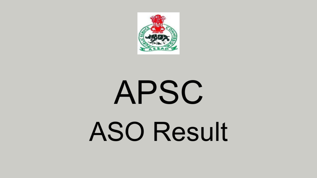 Apsc Aso Result