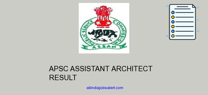 Apsc Assistant Architect Result