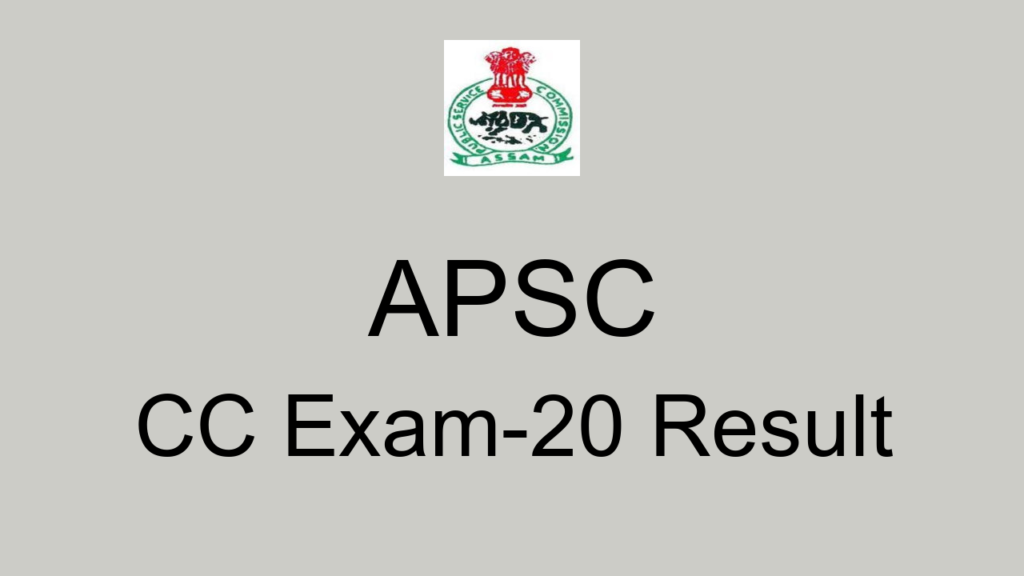 Apsc Cc Exam 20 Result