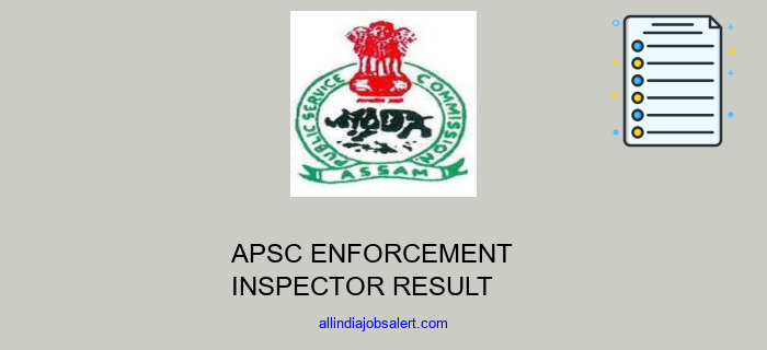 Apsc Enforcement Inspector Result