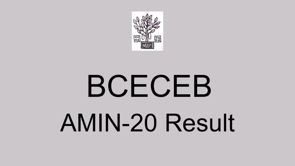Bceceb Amin 20 Result