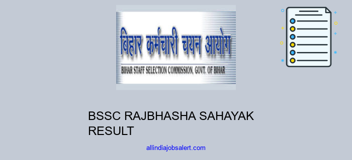 Bssc Rajbhasha Sahayak Result