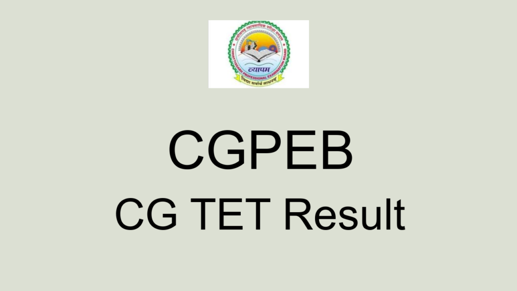 Cgpeb Cg Tet Result