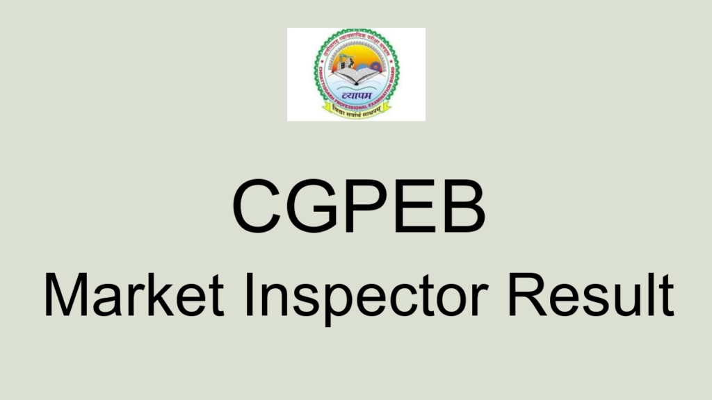 Cgpeb Market Inspector Result