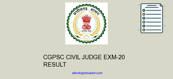 Cgpsc Civil Judge Exm 20 Result