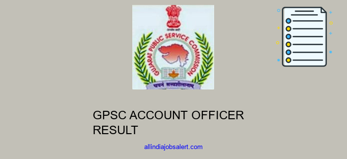 Gpsc Account Officer Result
