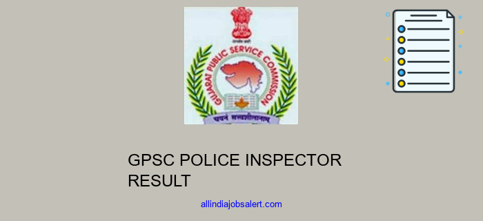 Gpsc Police Inspector Result