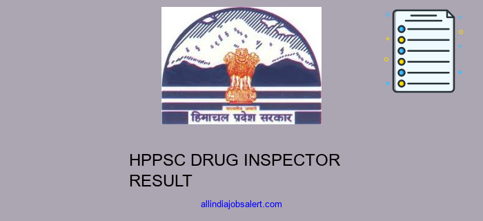 Hppsc Drug Inspector Result