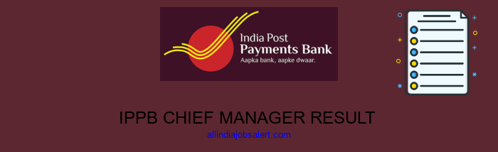Ippb Chief Manager Result