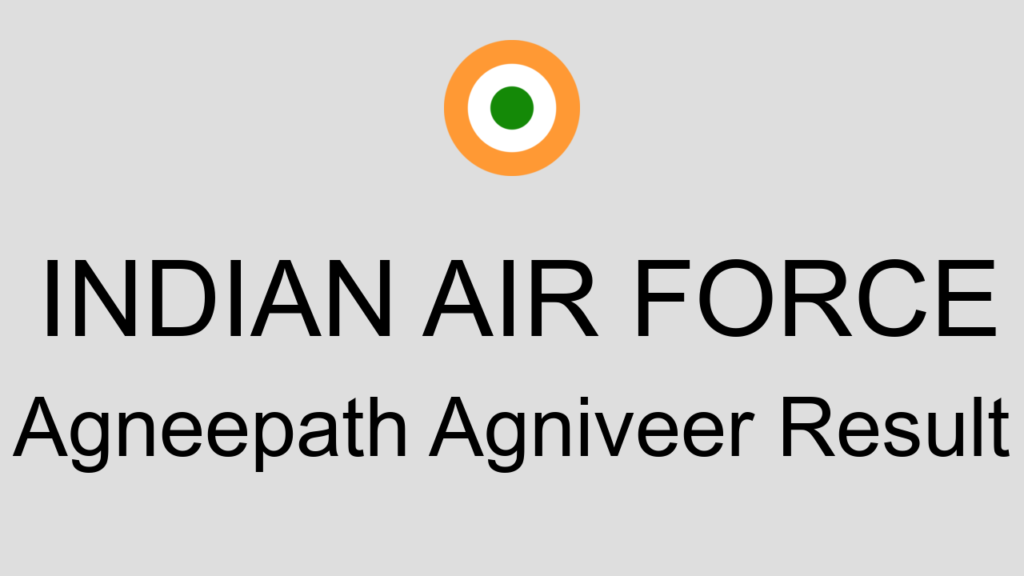 Indian Air Force Agneepath Agniveer Result