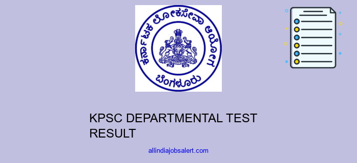 Kpsc Departmental Test Result