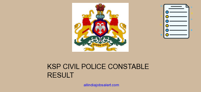 Ksp Civil Police Constable Result