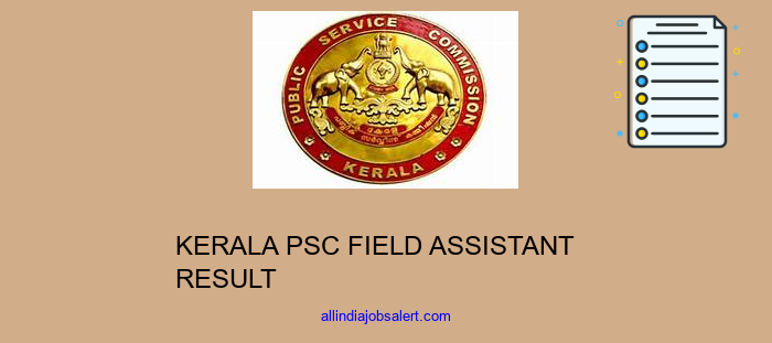 Kerala Psc Field Assistant Result